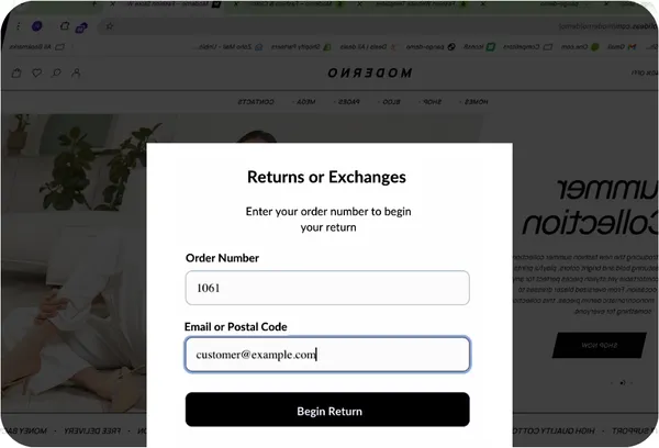 Branded Return Portal